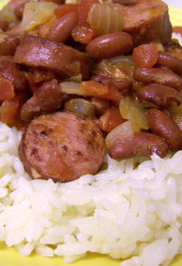 Garlicky Red Beans and Sausage