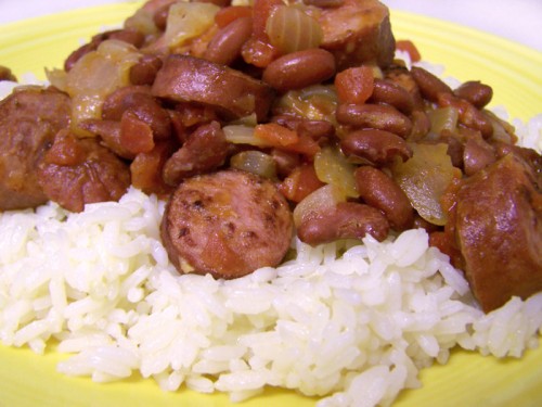 Garlicky Red Beans and Sausage