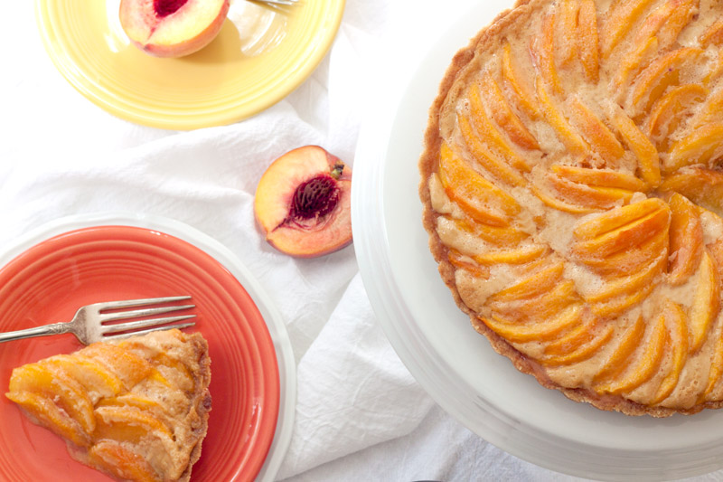 Dulce de Leche Peach Tart