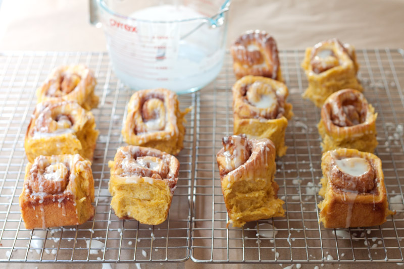 Pumpkin-Cinnamon Streusal Buns