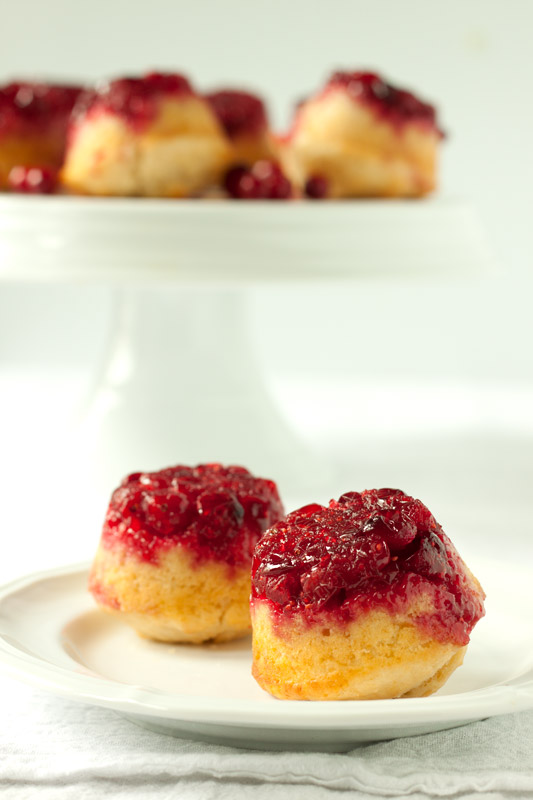 Upside Down Cranberry Muffins