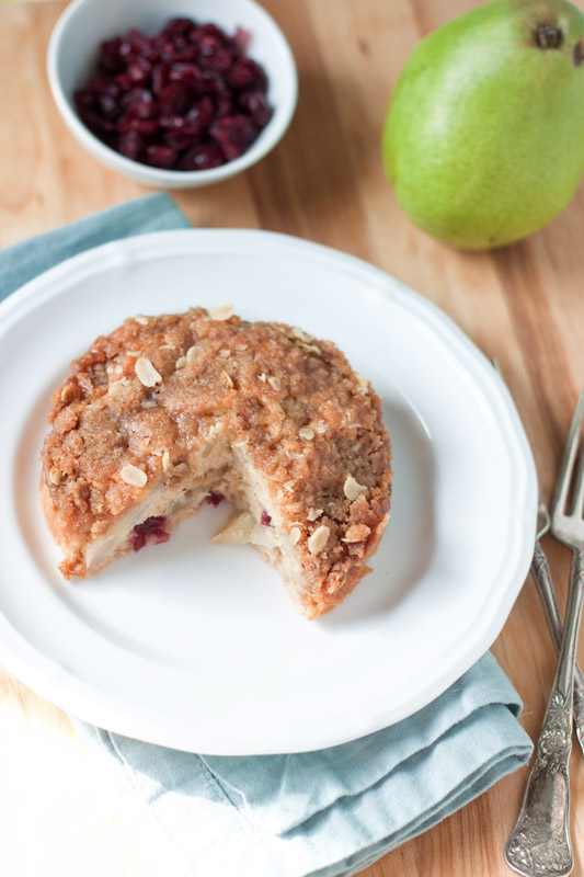 Pear-Cranberry Streusal Kuchen