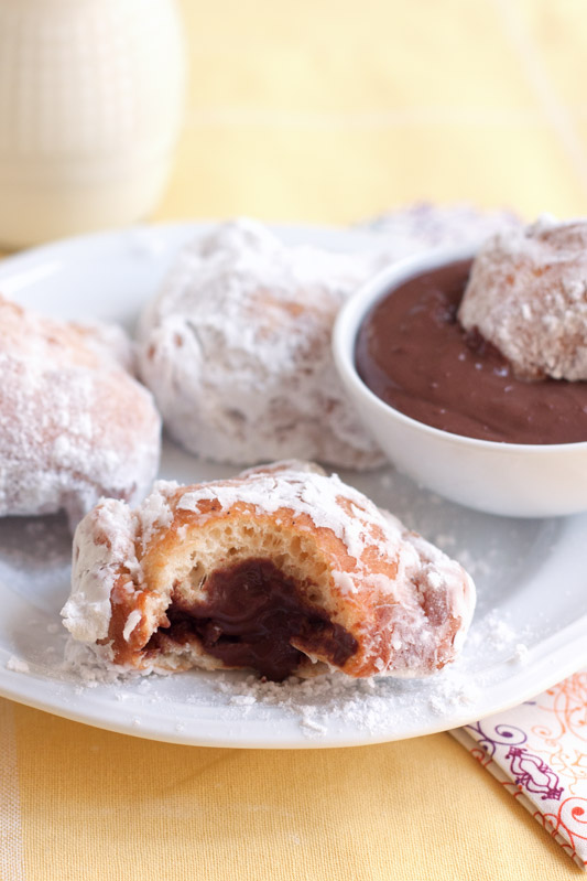 Chocolate-filled Beignet