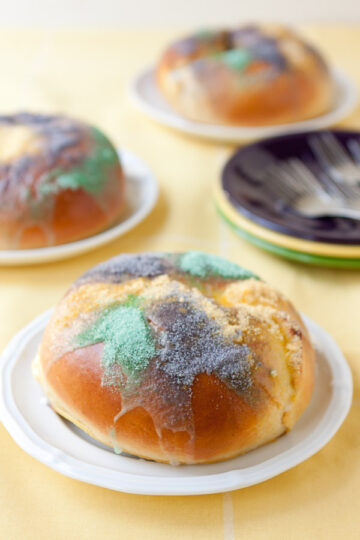 Lemon and Cream Cheese-filled King Cakes