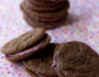 Cherry Chocolate Malt Cookie Sandwiches