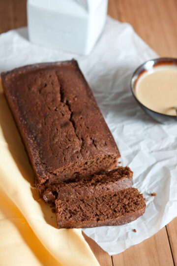 Mexican Chocolate Pound Cake with Dulce De Leche