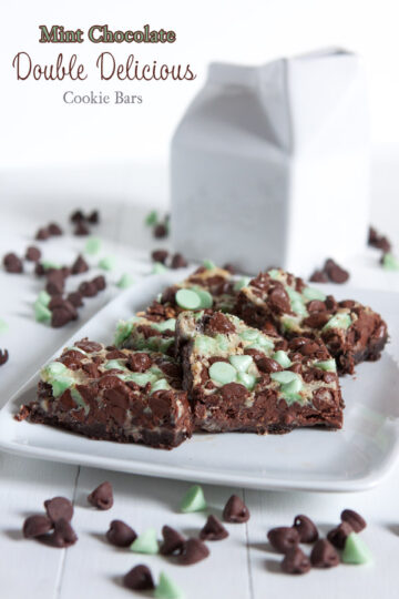 Mint Chocolate Double Delicious Cookie Bars