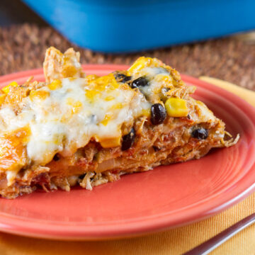 Layered Mexican Chicken Casserole Recipe - Back to the Cutting Board